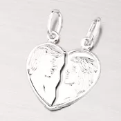 Strieborný prívesok pre zamilovaný pár M5500FRH