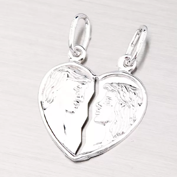 Strieborný prívesok pre zamilovaný pár M5500FRH