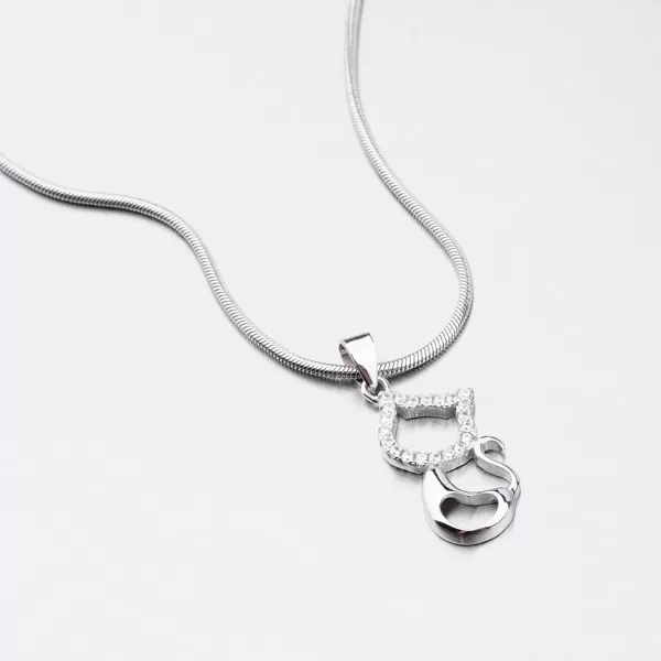 Strieborný prívesok mačka HST-13210