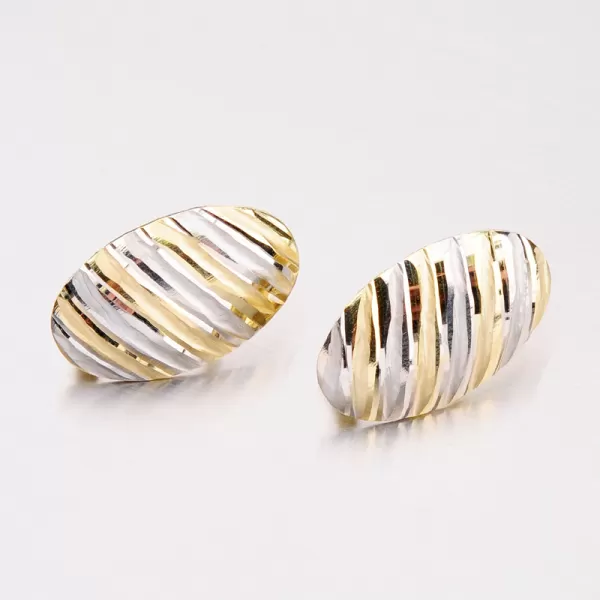 Zlaté visiace náušnice 42-31135