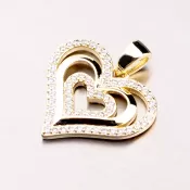 Striebro Pendant Heart PKL-3012