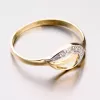 Zlatý prsteň so zirkónmi 41-NF163