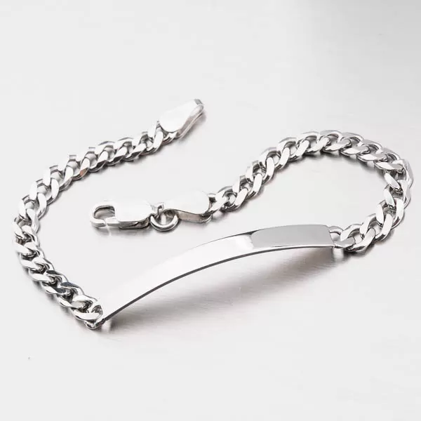 Strieborný náramok s doštičkou CHRS-08-120-IDN