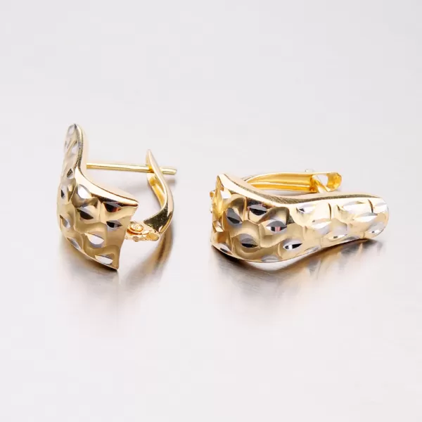 Zlaté visiace náušnice 42-31099