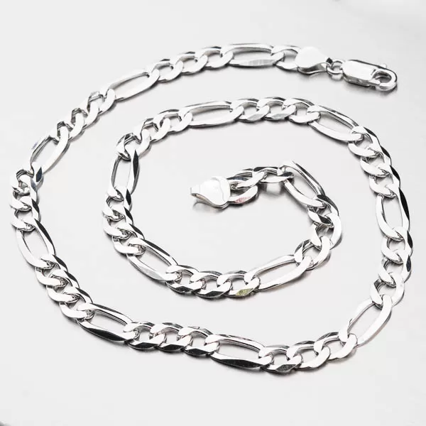 Strieborné masívne Figaro 3+1 CHRS-073-180-FLAT