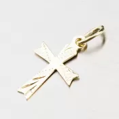 Prívesok zlato 585 krížik 43-2092