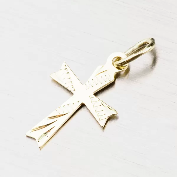 Prívesok zlato 585 krížik 43-2092