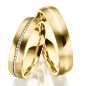 Svadobné obrúčky oceľový zirkón SP-ES-027