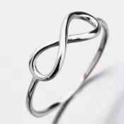 Strieborný prsteň nekonečno GST-11357