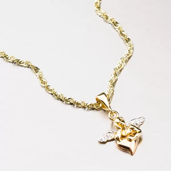 Zlatý prívesok - anjelik 43-2128