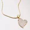 Zlaté srdce so zirkónmi 43-21657