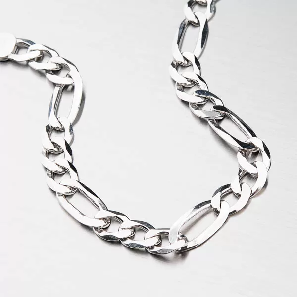 Strieborný masívny náramok Figaro 3+1 CHRS-073-180-FLAT