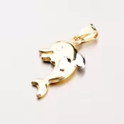 Zlatý prívesok - delfín 43-21387