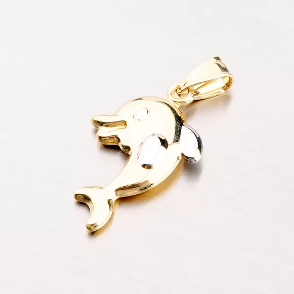 Zlatý prívesok - delfín 43-21387