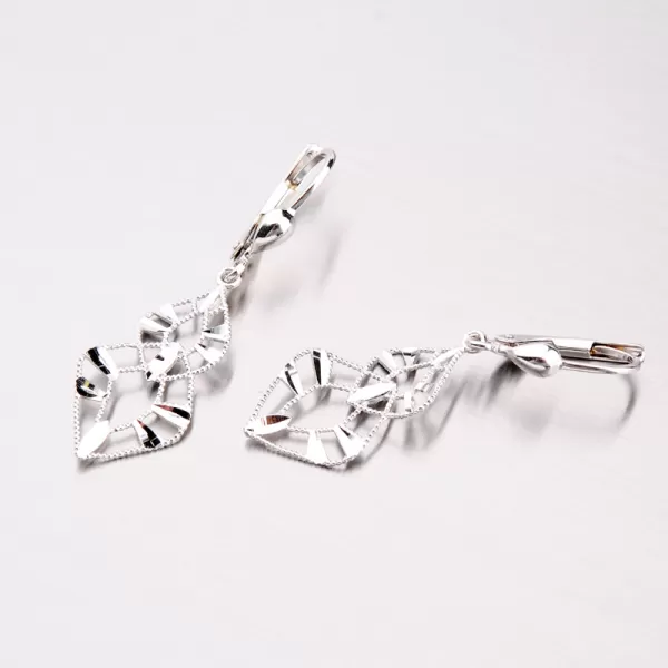 Zlaté visiace náušnice 42-31182