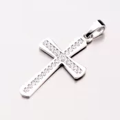 Zlatý kríž so zirkónmi 43-21637