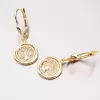 Zlaté visiace náušnice strom života 42-32312