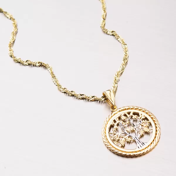 Zlatý prívesok - strom života 43-21825