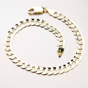 Zlatý náramok Pancer s gravírovaním 44-1220