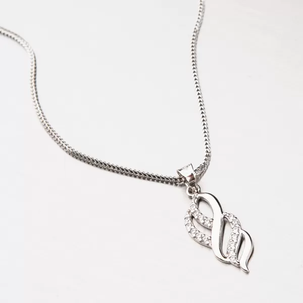 Zlatý prívesok so zirkónmi 43-21088