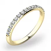 Dámsky prsteň s diamantmi zo žltého zlata 10845D-ZL
