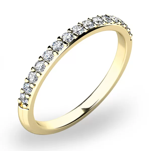 Dámsky prsteň s diamantmi zo žltého zlata 10845D-ZL