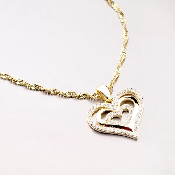 Striebro Pendant Heart PKL-3012