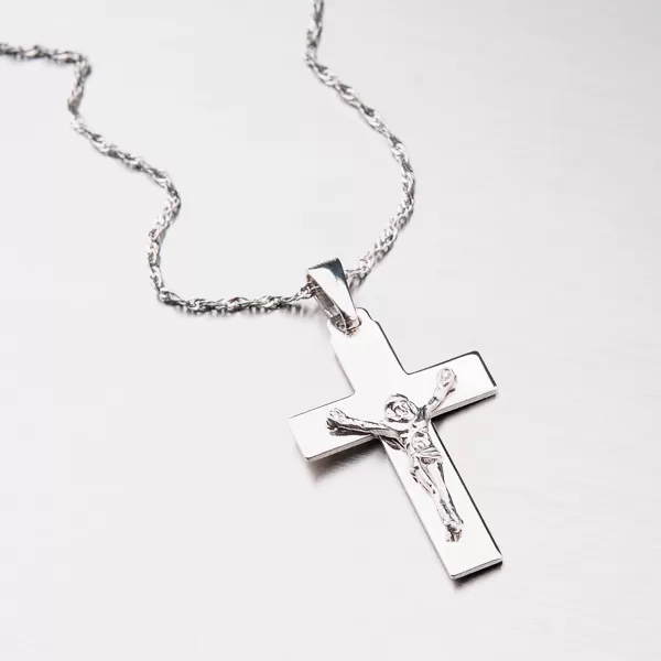 Strieborný kríž s Ježišom P1901676-1132-SLX
