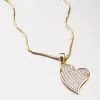 Zlaté srdce so zirkónmi 43-21657
