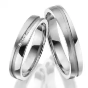 Titánové snubné prstene s briliantmi SP-TI-043
