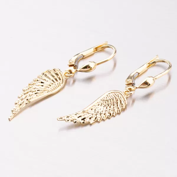 Zlaté visiace náušnice 42-32501