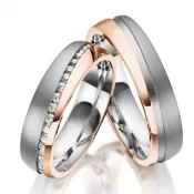 Oceľové snubné prstene SP-ES-033