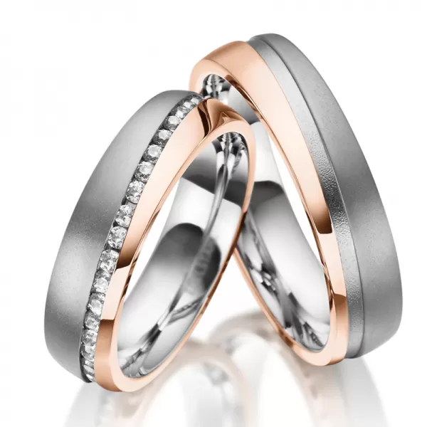 Oceľové snubné prstene SP-ES-033