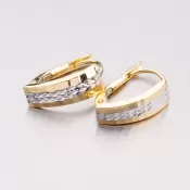 Zlaté visiace náušnice 42-31594