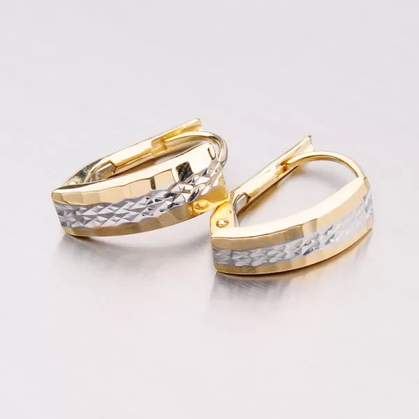 Zlaté visiace náušnice 42-31594