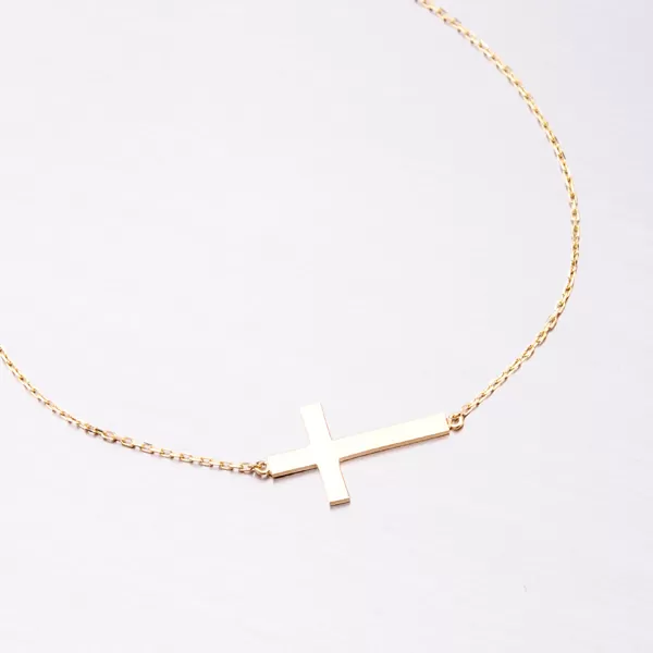 Zlatá retiazka s ležatým krížom 45-1907