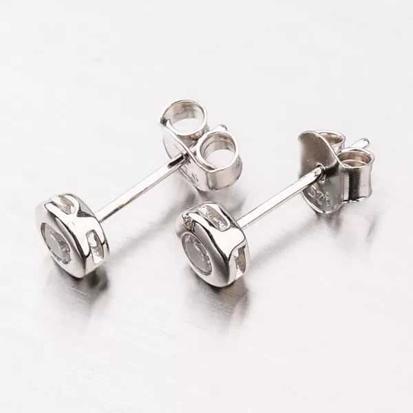 Náušnice kôstky so zirkónmi UPST-121559