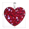 Strieborný prívesok s kryštálmi Swarovski červené srdce 34243.3 cherry