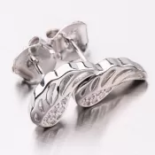 Náušnice kôstky so zirkónmi SET-1264/1