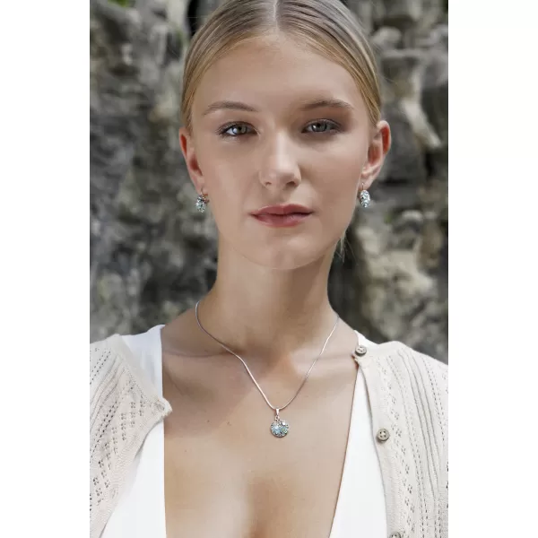 Strieborný prívesok s kryštálmi Swarovski mix farieb okrúhly 34225.4 chameleón