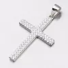 Strieborný krížik posiaty zirkónmi HST-13471