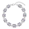 Strieborný náramok so Swarovski kryštálmi fialový 33047.3 violet