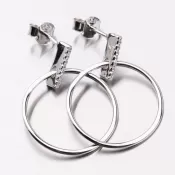 Náušnice so zirkónmi UPST-122043