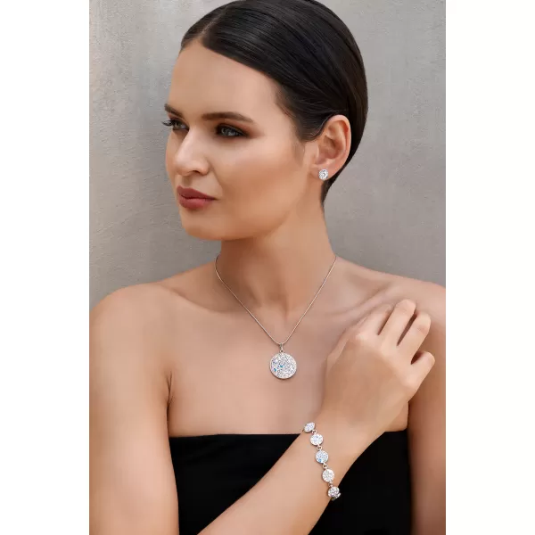 Strieborný náramok s kryštálmi Swarovski a efektom 33048.2