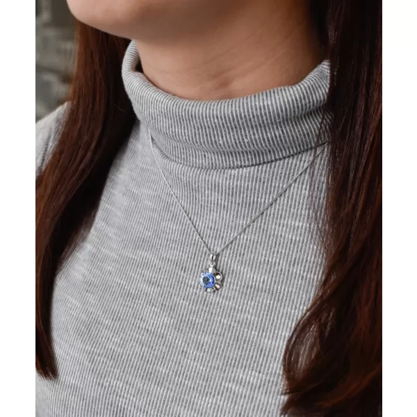 Sada šperkov s kryštálmi Swarovski náušnice, retiazka a prívesok modrá kytička 39173.3