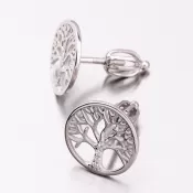 Náušnice kôstky so zirkónmi SETST-12214SR