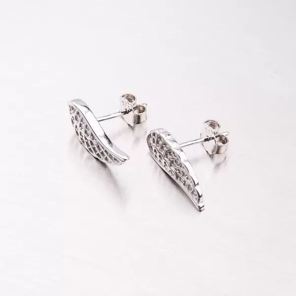 Náušnice kôstky so zirkónmi SET-12264