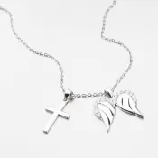 Strieborný náhrdelník SST-151158