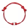 Kabbalah náramok proti uhranutiu strieborný štvorček 13003.3 červený