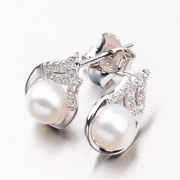 Strieborné náušnice SETST-12220